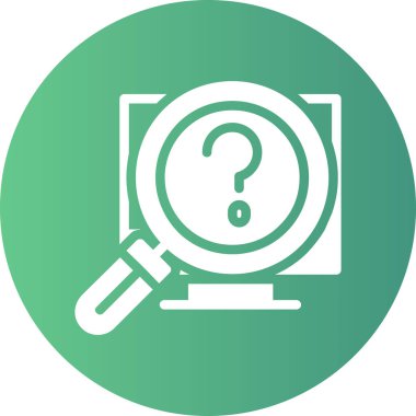 Arama simgesi vektör illüstrasyonu