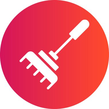 Boya fırçası simgesinin vektör illüstrasyonu