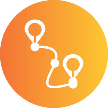 Vektör konumu simge illüstrasyonu