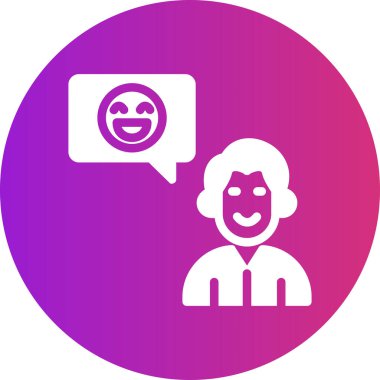 Sohbet simgesi vektör illüstrasyonu