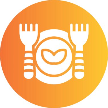 yiyecek ikonu vektör illüstrasyonu