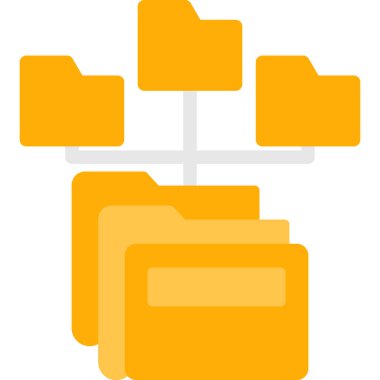 Dizin dosya simgesi doldurulmuş ana hatlar biçiminde