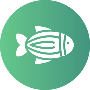 balık simgesi vektör illüstrasyonu