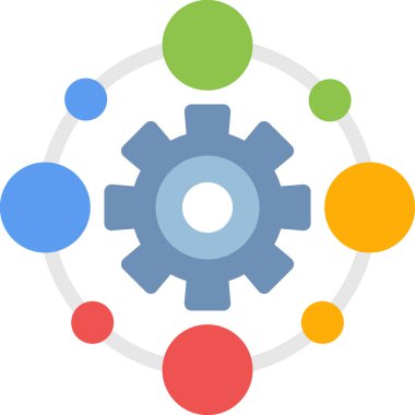 dişli dişli dişli simgesi düz stil