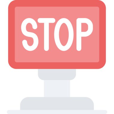 Dur işareti. Basit simge