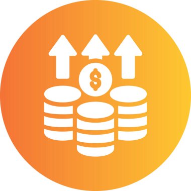 Bozuk paralar ikon vektör illüstrasyonu
