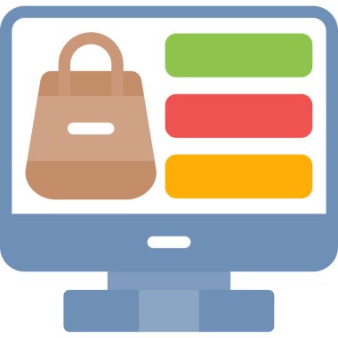 İnternetten alışveriş. Basit tasarım