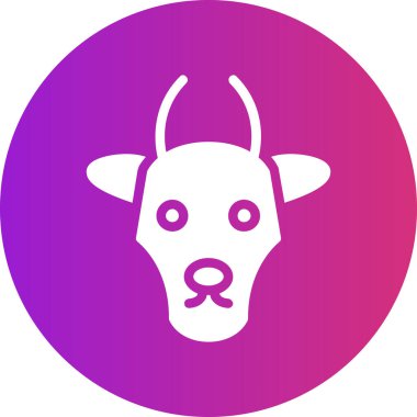 Bir köpek simgesinin vektör illüstrasyonu