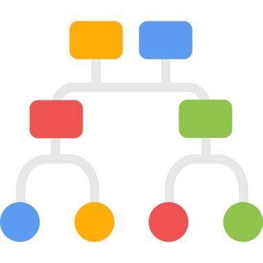 hiyerarşi grafik vektör simgesi