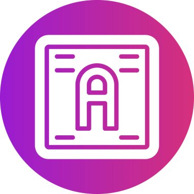 Modern b 'nin vektör illüstrasyonunda müziğin eksik simgesi