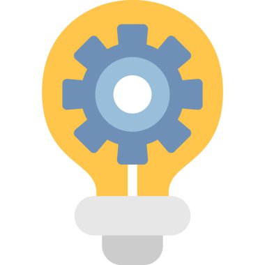 ampul vektör simgesi, basit tasarım simgesi