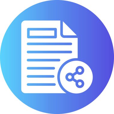 Belge. Web simgesi basit illüstrasyon