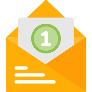 e-posta simgesi düz biçimli