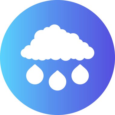 Bir bulut simgesinin vektör illüstrasyonu