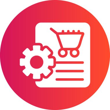 Alışveriş arabası simgesinin vektör çizimi