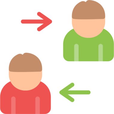 Beyaz arkaplanda izole edilmiş kullanıcı simgesi ve vektör illüstrasyonu