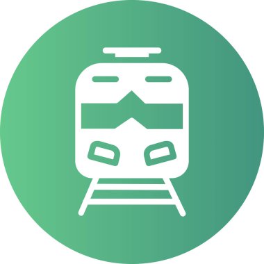 Vektör tren simgesi illüstrasyonu