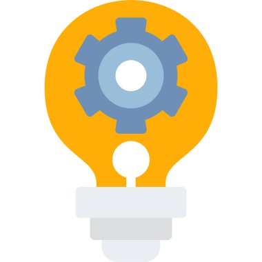 Ampul. Web simgesi basit illüstrasyon