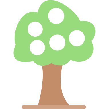 ağaç simgesi vektör illüstrasyonu