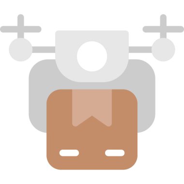 Bagaj düz vektör simgesi