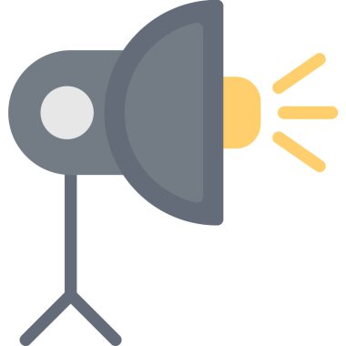 Megafon. Web simgesi basit illüstrasyon