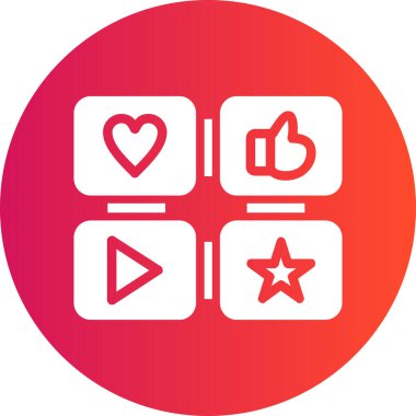 Bir kalp simgesinin vektör illüstrasyonu