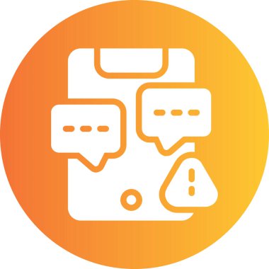 Konuşma yap. Web simgesi basit illüstrasyon