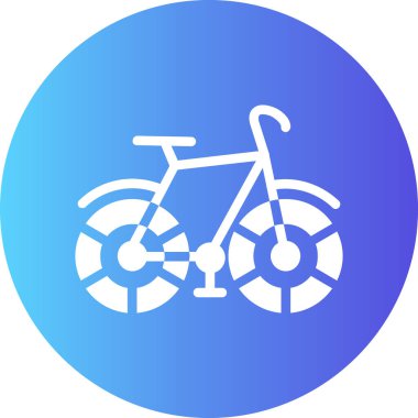 bisiklet ikonu vektör illüstrasyonu