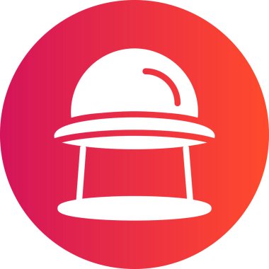 Kırmızı şapka simgesinin vektör illüstrasyonu