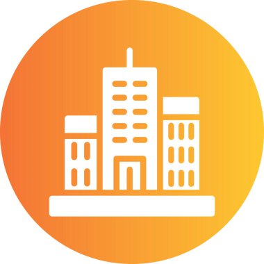 şehir simgesi vektör illüstrasyonu