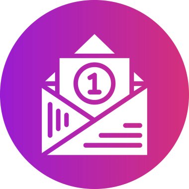 Zarf. Web simgesi basit illüstrasyon