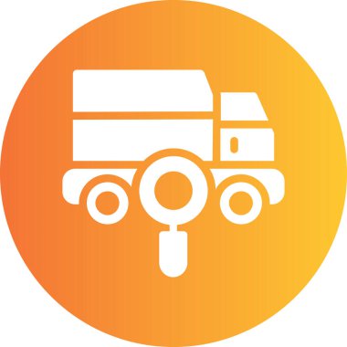 Kamyon simgesinin vektör illüstrasyonu