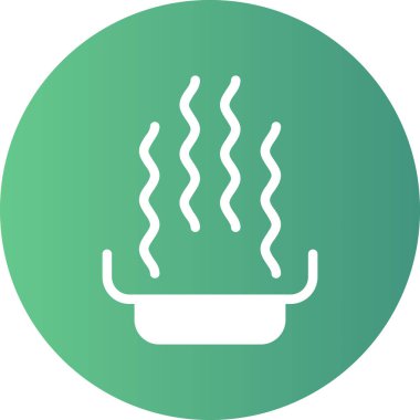 Sıcak kahve. Basit illüstrasyon