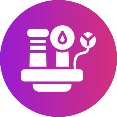 Su bırakma simgesinin vektör illüstrasyonu