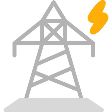 Elektrik var. Web simgesi basit tasarım