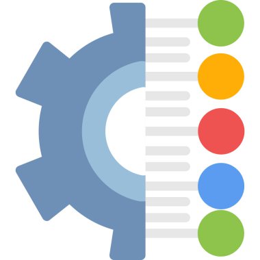 AI İcat Hub Düz, Basit Vektör Tasarımı