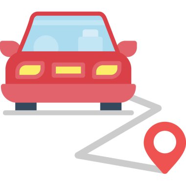 Harita konumlandırma simgesi vektör illüstrasyonu 10 birim