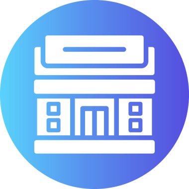 Yazıcı. Web simgesi basit illüstrasyon