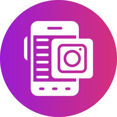 Mobil kamera vektör simgesi