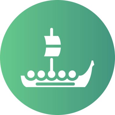 Gemi simgesi vektör illüstrasyonu