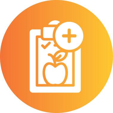 Gıda simgesinin vektör illüstrasyonu