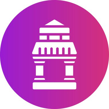 Cami simgesinin vektör illüstrasyonu