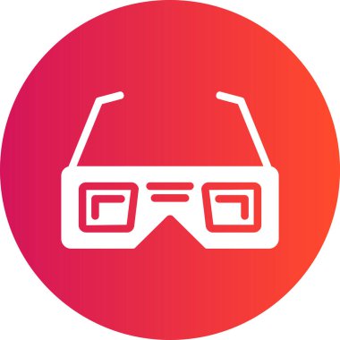 gözlük ikonu vektör illüstrasyonu