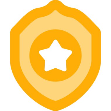 Rozet ödülü simgesi düz stil