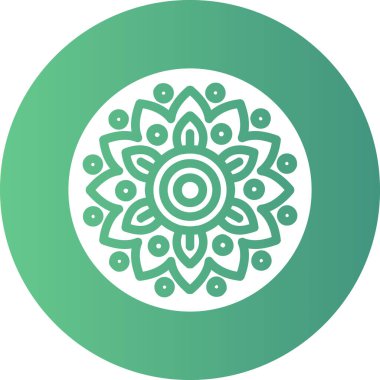 güzel lotus çiçeği vektör simgesi