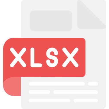 dosya biçimi simgesi, vektör illüstrasyonu