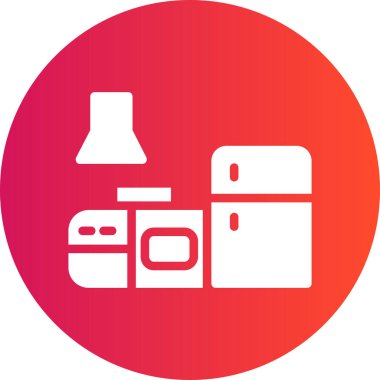 Mutfak. Web simgesi basit illüstrasyon