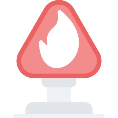 modaya uygun şekilde izole edilmiş arkaplanda ateş alevi simgesi