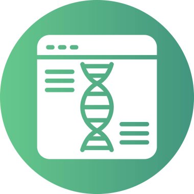 Eşsiz DNA Yapısı çizgi vektörü simgesi