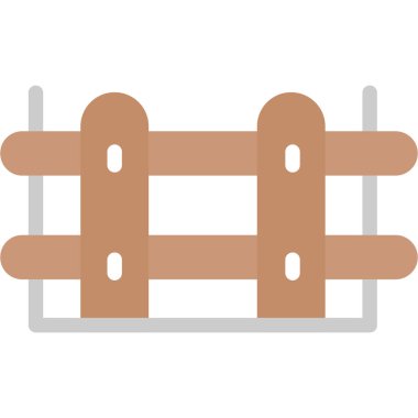 çit vektör simgesi modern basit illüstrasyon